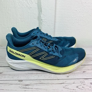 Scarpe da corsa Salomon Aero Blaze blu bianco uomo taglia 13 *HA USURA sul tessuto* - Foto 1 di 10