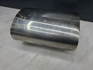 EDELSTAHL AUSPUFF 5" X 9" OVAL 200MM SCHALLDÄMPFER SCHALLDÄMPFER 3" 76mm BOHRUNG BACK BOX - Bild 1 von 5