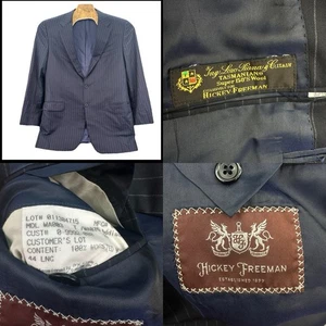Hickey-Freeman USA Loro Piana Tasmanian Super 150s Wool 2-button blazer 44L - Picture 1 of 12