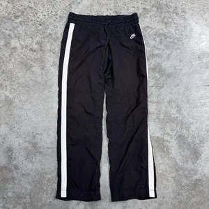 Nike Trainingshose Damen klein schwarz weiß Seitenstreifen Swoosh Windbreaker Warmup - Bild 1 von 6