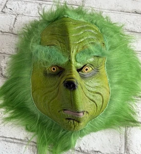 The Grinch Xmas Latex Maske Weihnachten Cosplay Furry Realistisch - Bild 1 von 3