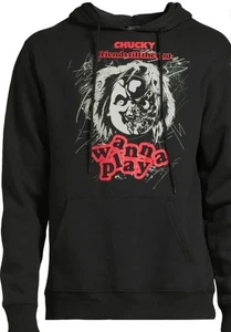 Chucky Wanna Play Herren Pullover Hoodie Friends Till The End Halloween Gr. M - Bild 1 von 5