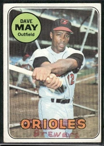 1969 Topps #113 Dave May VG Marking on Front - Picture 1 of 2
