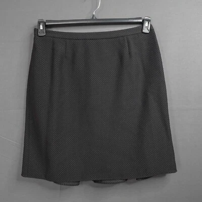 Context Womens Skirt 14P Black A Line Career Workwear Minimalist Secretary Retro - Image 1 of 4