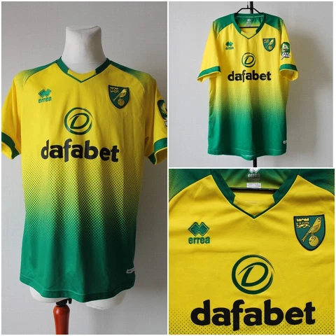2019 2020 FC NORWICH CITY Soccer Jersey Football Shirt XXL Mens Cover