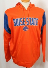 NEW Colosseum Boise State Broncos Embroidered Orange Pullover Hoodie Mens L
