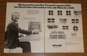 Seltene Werbung OLIVETTI M20 Personal Computer #2 1983 - Picture 1 of 1