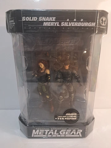 Brand New McFarlane Metal Gear Solid Solid Snake & Meryl Silverburgh Figures Cover