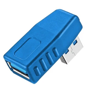 External 90 Degree USB 3.0 Male To Female Adapter Connector Left Angle Extension - Picture 1 of 1
