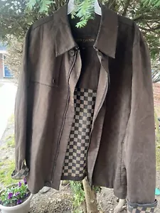 Louis Vuitton Brown Damier Coat Size M Authentic - Picture 1 of 13