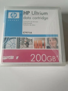 HP C7971A LTO1 ULTRIUM 100/200GB Data Cartridge New SIGILLATA - Bild 1 von 1