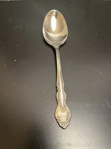 Oneida Stainless Dover 1 Oval Soup Spoon 6 1/2" Glossy Floral Flatware Utensil - Picture 1 of 5
