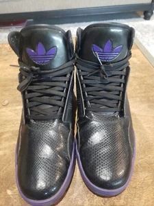 ADIDAS Roundhouse Mid 2.0 # G56231 Black/Purple US Men’s Size 14 - Picture 1 of 14
