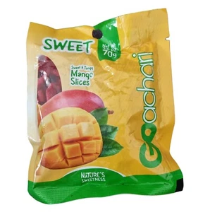 Go Achari Dried Sweet Mango Slices Bulk (20 Packs) - Picture 1 of 2