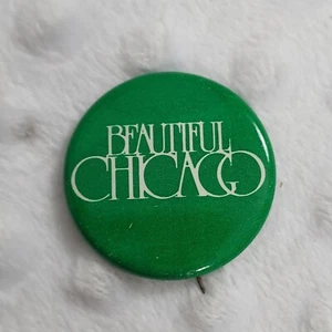 Vintage schöne Chicago Pin Illinois Souvenir Werbung Pinback Button 1,5 - Bild 1 von 12