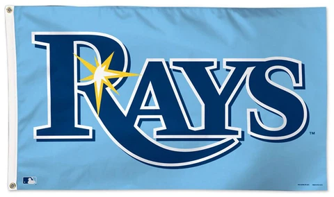 Tampa Bay Rays RAYS-Style 3'x5' Official MLB Deluxe FLAG Cover