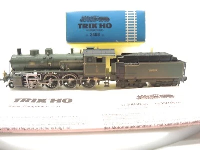 Trix 2408 HO Dampflok  P3/5 BAYERN  K.Bay.Sts.B, geprüft Licht gut erhalten  OVP - Bild 1 von 4
