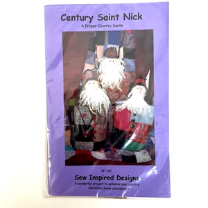 Century Saint Nick A Proper Country Santa Schnittmuster 16" Patchwork Weihnachten - Bild 1 von 7