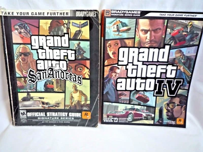 2 BRADYGAMES GAME GUIDES GRAND THEFT AUTO SAN ANDREAS & GRAND THEFT AUTO IV - Image 1 of 4