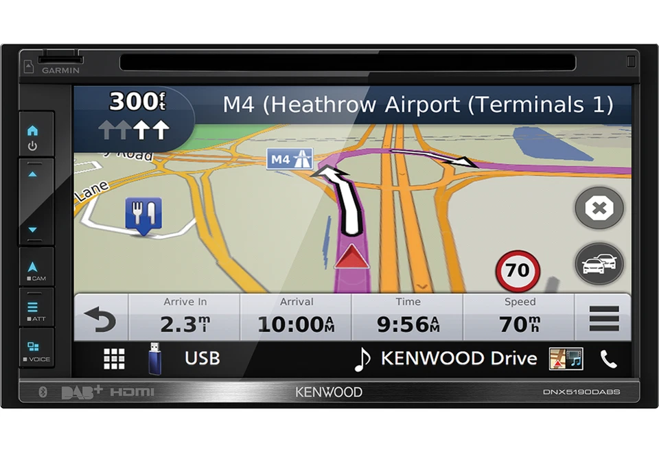 Kenwood DNX5190DABS autoradio 2-DIN DAB+ con GPS  Apple carplay  Android Auto  B - Immagine 1 di 1
