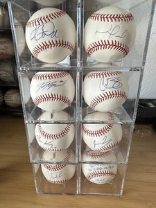 Lot 8 Signed ROMLB In Person- Braun, Schilling, Kemp, McCutchen, Larsen, Rodon - Picture 1 of 5
