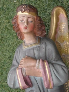 Antique FIGURINE ANGEL CHERUB Wings Religious cherub Putti Christmas - Picture 1 of 12