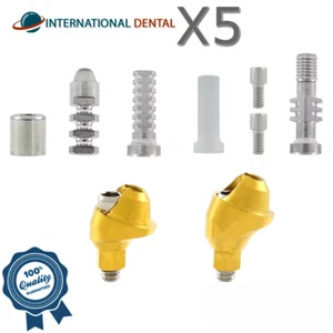 Kit de 5 cabezales adaptadores multiunidad en ángulo delgado de Ø4,8 mm 17° accesorio dental in hexadecimal 2,0 - Imagen 1 de 11