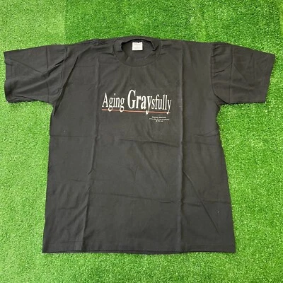 Camiseta De Colección Envejecimiento Graciosamente Gracioso Humor Para Hombre Talla XL Foto 1 de 4
