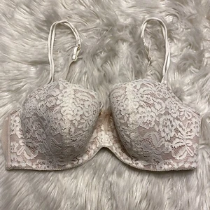 b temptd 38D Bra Beige White Balconette Underwire Back Closure 953144 - Picture 1 of 7