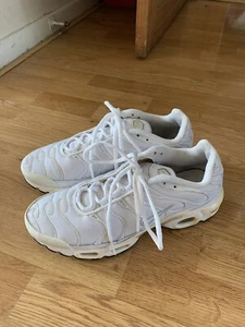 Nike Air Max Plus TN Size Uk 6.5 EU 40.5 White Women’s Trainers Running Gym - Picture 1 of 13