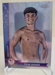 Buceo Tyler Downs refractor #27 Topps cromado para los Juegos Olímpicos de Estados Unidos 2024 - Imagen 1 de 2