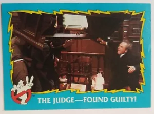 Tarjeta coleccionable de la película Topps Ghostbusters II 1989 #27 The Judge - ¡Encontrado culpable! - Imagen 1 de 2