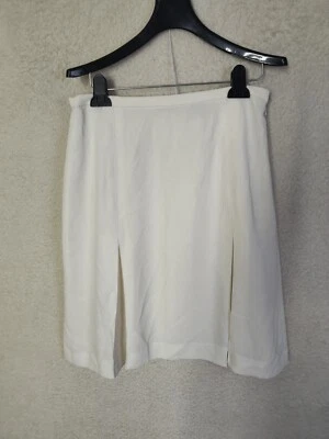 Falda Karen Scott Mujer 10 Crema 100% Poliéster Plisada Forrada Calce Regular Mini Foto 1 de 4