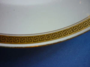 Coalport Greek Key Rim Suppenschüssel tiefer Teller mehrere vorhanden - Bild 1 von 2