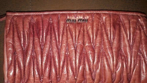 MIU MIU Kosmetiktasche/Clutch/Geldbeutel, Abend Tasche, himbeer - Bild 1 von 12