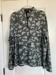 Greyson Quarter Zip Pullover Herren XL grau schwarz Camouflage Golf Performance Stretch - Bild 1 von 13
