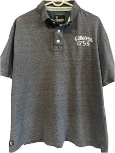 Polo manga corta Guinness mercancía oficial para hombre talla - XL gris 1759 - Imagen 1 de 4