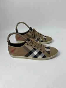 Vintage luxury Burberry Nova Check Sneaker Shoes Size 40 - Picture 1 of 15