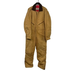 Walls Blizzard-Pruf XLT Brown Insulated Workwear Coveralls Cold Weather Utility - Picture 1 of 12