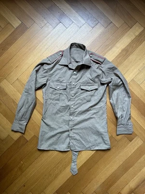 Original Carabinieri Hemd - Altmodell - Langarm - Beige - Vintage Uniformhemd - Bild 1 von 3