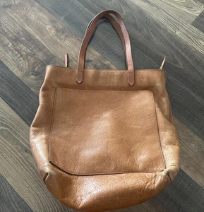 MADEWELL The Borsa da trasporto in pelle con zip marrone medio AE189 - Foto 1 di 20