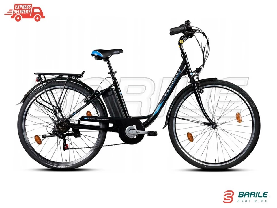 Fahrrad Elektro/Reproduktion 26 " Atala Und - Zun Lady Schwarz - Blau - Bild 1 von 3