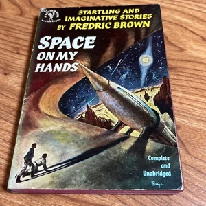 SPACE ON MY HANDS by Fredric Brown 1952 1st pbk edition Bantam Science Fiction - Bild 1 von 8