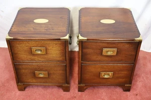 Riproduzione Imbuto Bevan Bellissimi Comodini Stile Campagna Militare - Foto 1 di 12