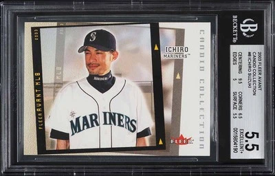 2003 Fleer Avant Candid Collection Ichiro Suzuki /500 #8 BGS 5.5 EX+ - Image 1 of 2