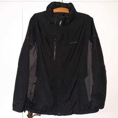 SCHÖFFEL VENTURI HERREN REGENJACKE OUTDOOR MIT KAPUZE GR. 58 SCHWARZ+ANTHRAZIT - Bild 1 von 4
