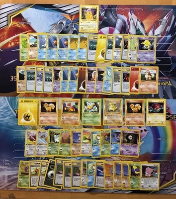 Vintage Pokemon Card Lot WOTC First Edition Shadowless Charmander Pikachu Fire - Image 1 of 4