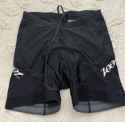 Zoot Men’s Cycling Compression Padded Black Shorts Black  Size Large Nice - Image 1 of 4