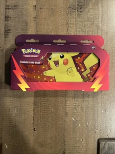 Pokemon TCG Supplies Back 2 School PIKACHU PENCIL CASE (1 Tin & 2 Booster Packs) - Picture 1 of 2