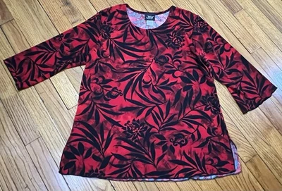 Jostar Top Blouse 3/4 Sleeve Women's Medium Made in USA Lot H - Image 1 of 4